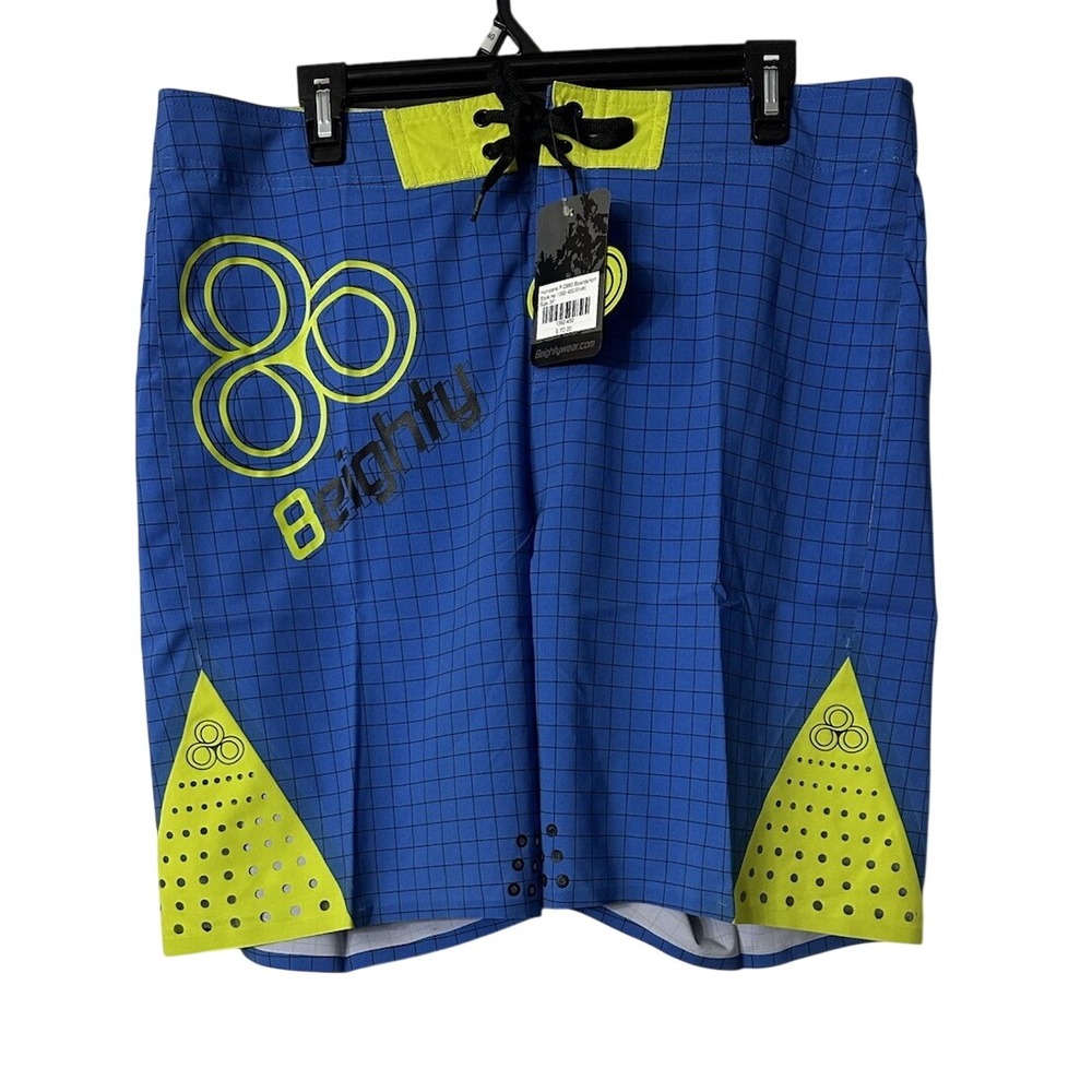 NWT 8eighty Hurricane Mens P-D880 Blue Board Shorts Swimming Trunks Size 34